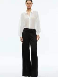 Alice and Olivia ESSENTIALS|THE WORKWEAR EDIT*ROANNE SHEER BLOUSE
