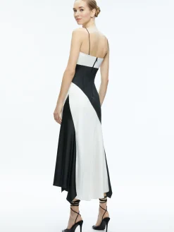 Alice and Olivia VALENTINE'S DAY EDIT|GUEST OF*ROSA ASYMMETRICAL SLIP DRESS