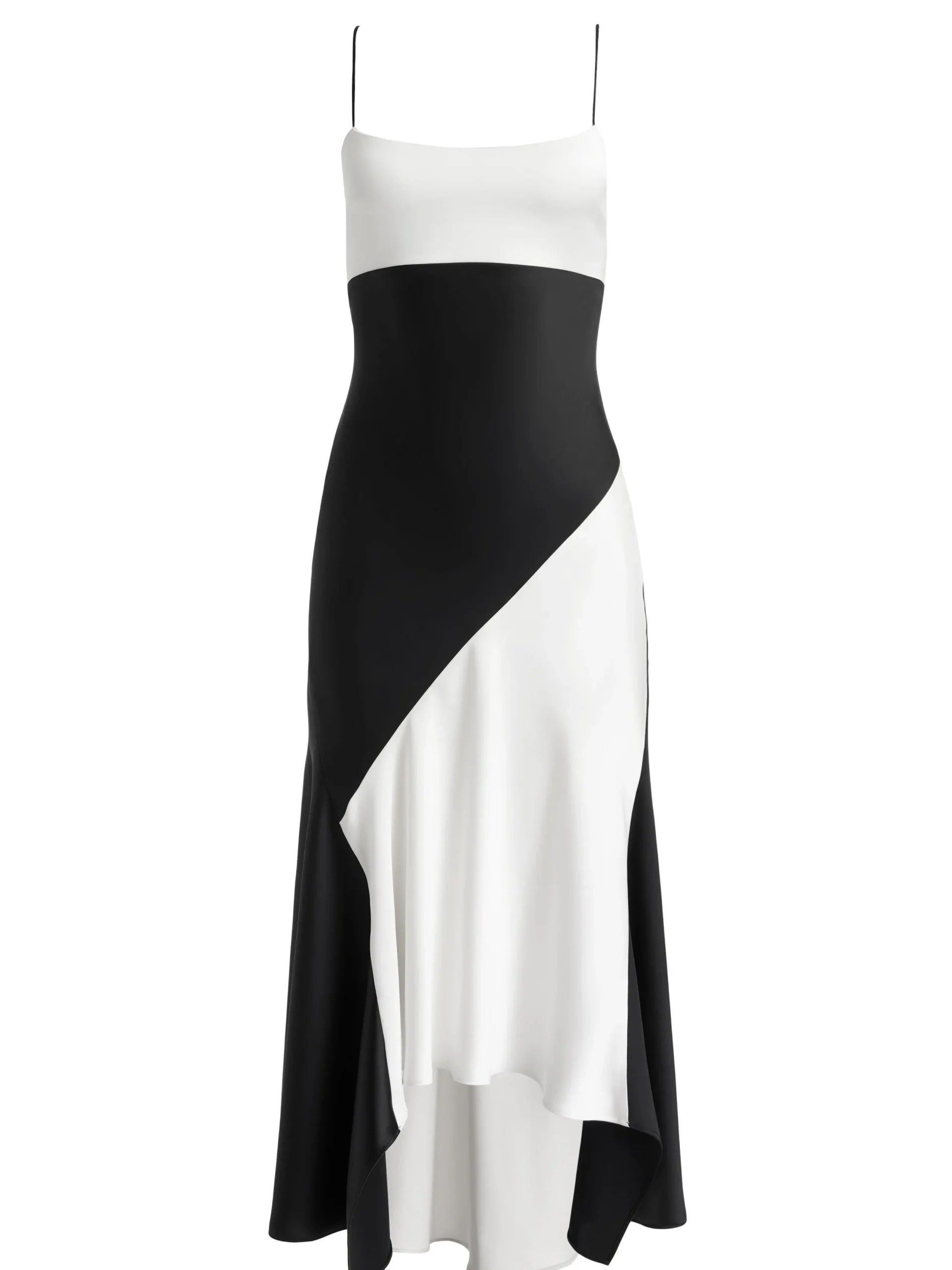 Alice and Olivia VALENTINE'S DAY EDIT|GUEST OF*ROSA ASYMMETRICAL SLIP DRESS