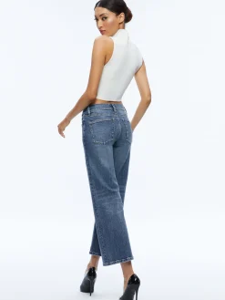 Alice and Olivia JEAN SHOP|ESSENTIALS*ROXIE KICK FLARE JEAN
