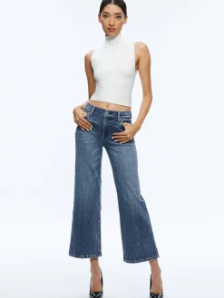 Alice and Olivia JEAN SHOP|ESSENTIALS*ROXIE KICK FLARE JEAN