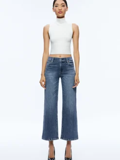 Alice and Olivia JEAN SHOP|ESSENTIALS*ROXIE KICK FLARE JEAN