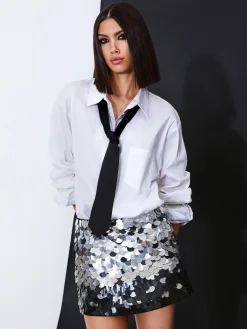 Alice and Olivia SKIRTS*RUBI SEQUIN MINI SKIRT