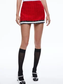 Alice and Olivia SKIRTS*RUBI TWEED MINI SKIRT