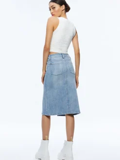 Alice and Olivia JEAN SHOP|SKIRTS*RYE MIDI DENIM SKIRT