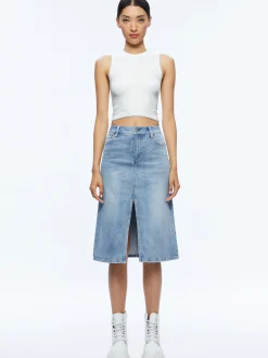 Alice and Olivia JEAN SHOP|SKIRTS*RYE MIDI DENIM SKIRT