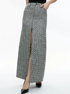Alice and Olivia THE WORKWEAR EDIT|SKIRTS*RYE TWEED MAXI SKIRT