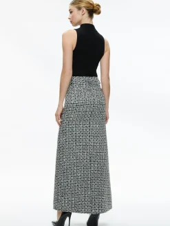 Alice and Olivia THE WORKWEAR EDIT|SKIRTS*RYE TWEED MAXI SKIRT