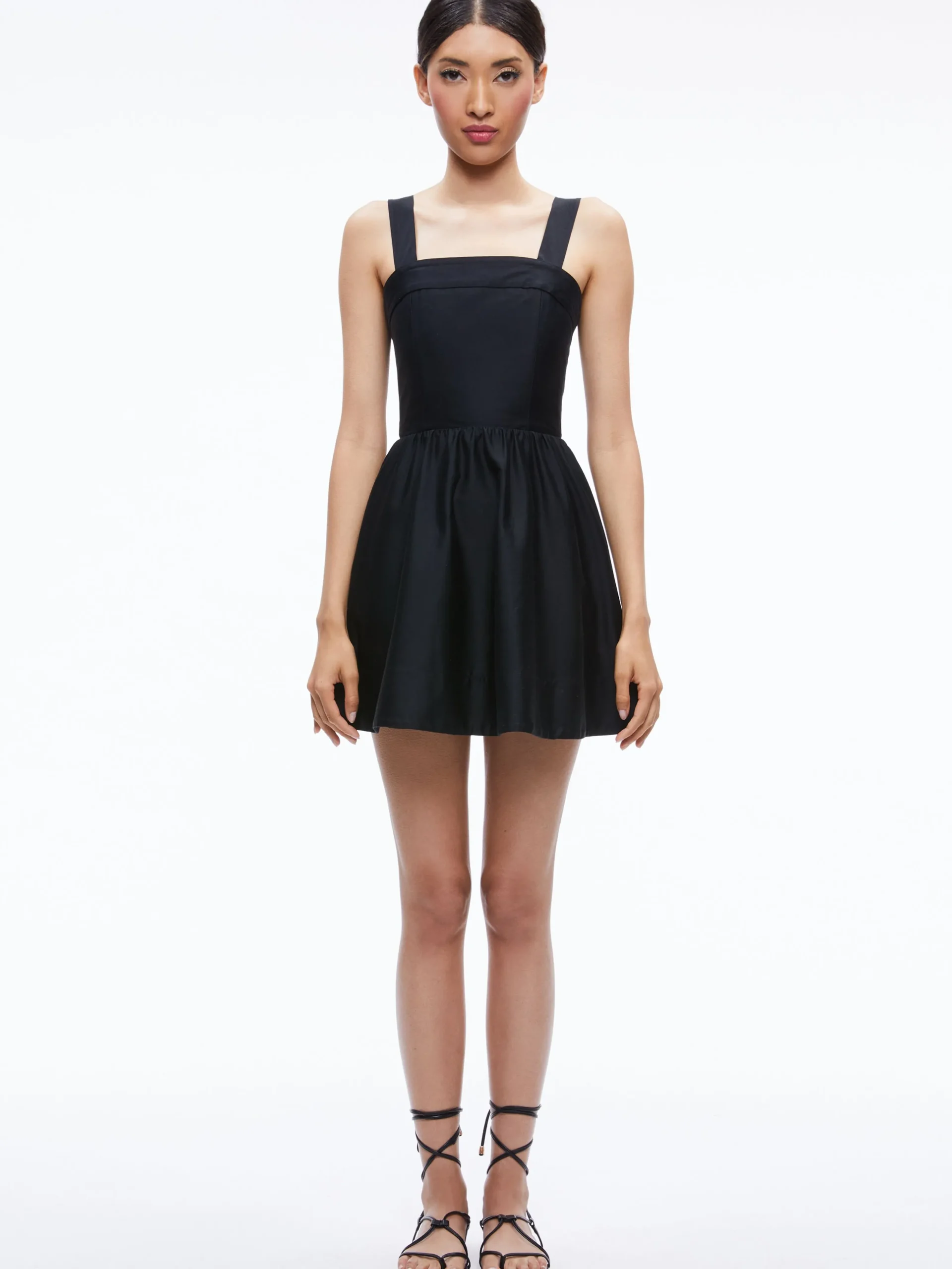 Alice and Olivia MINI|DRESSES*SAIGE TIE BACK MINI DRESS
