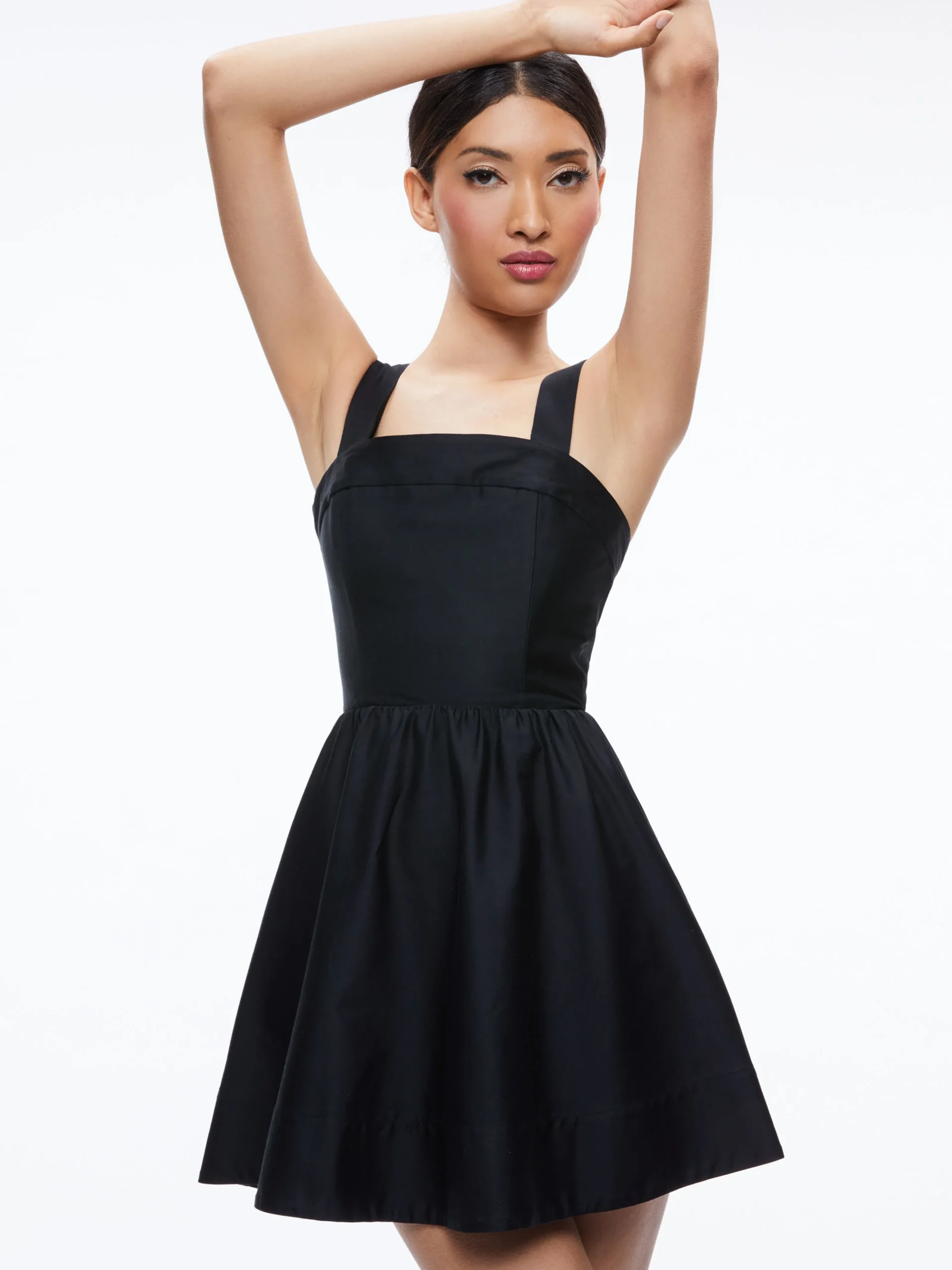Alice and Olivia MINI|DRESSES*SAIGE TIE BACK MINI DRESS