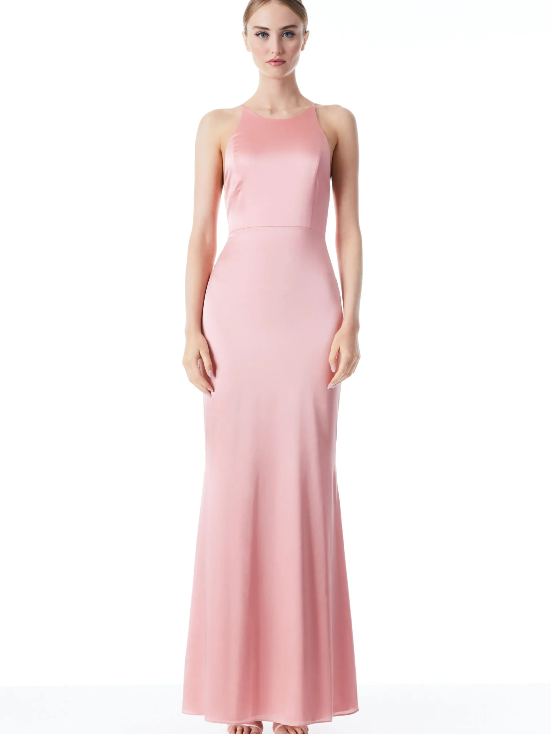 Alice and Olivia MAXI|DRESSES*SAMIA HALTER NECK FISHTAIL GOWN