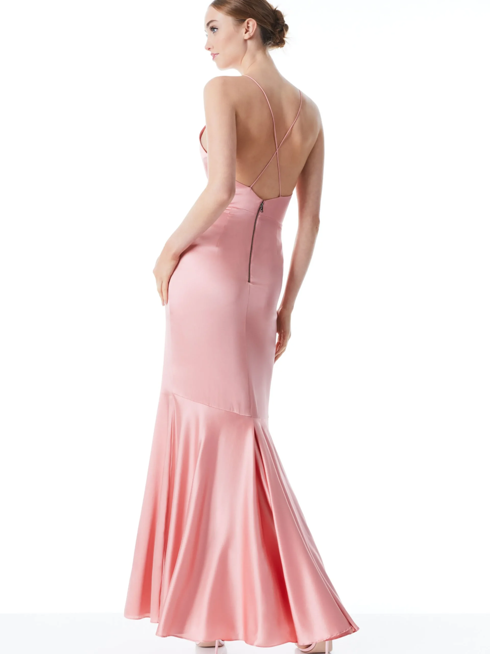 Alice and Olivia MAXI|DRESSES*SAMIA HALTER NECK FISHTAIL GOWN