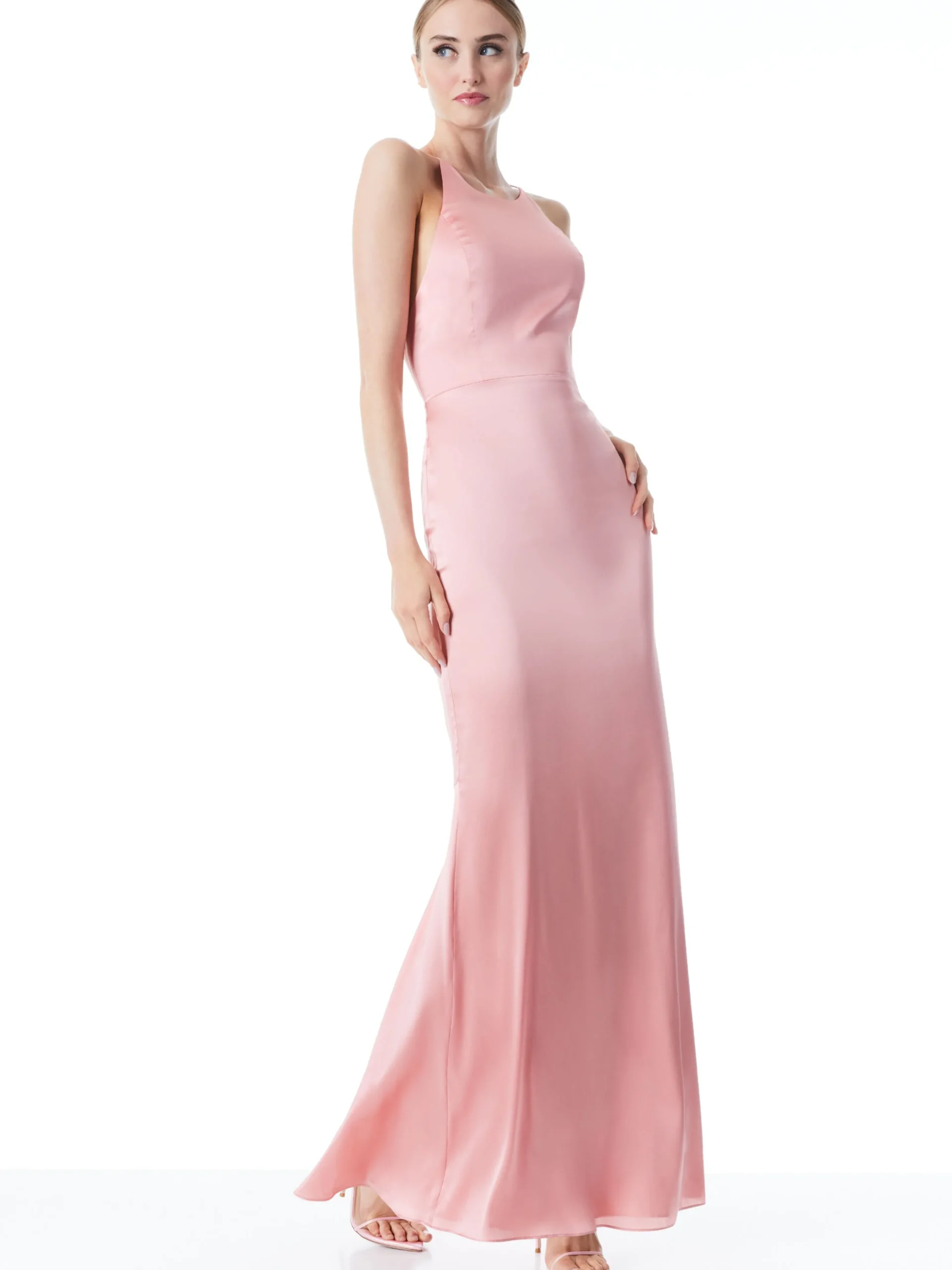 Alice and Olivia MAXI|DRESSES*SAMIA HALTER NECK FISHTAIL GOWN