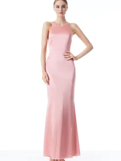 Alice and Olivia MAXI|DRESSES*SAMIA HALTER NECK FISHTAIL GOWN