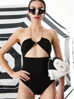 Alice and Olivia TOPS*SARIYA CUTOUT BODYSUIT