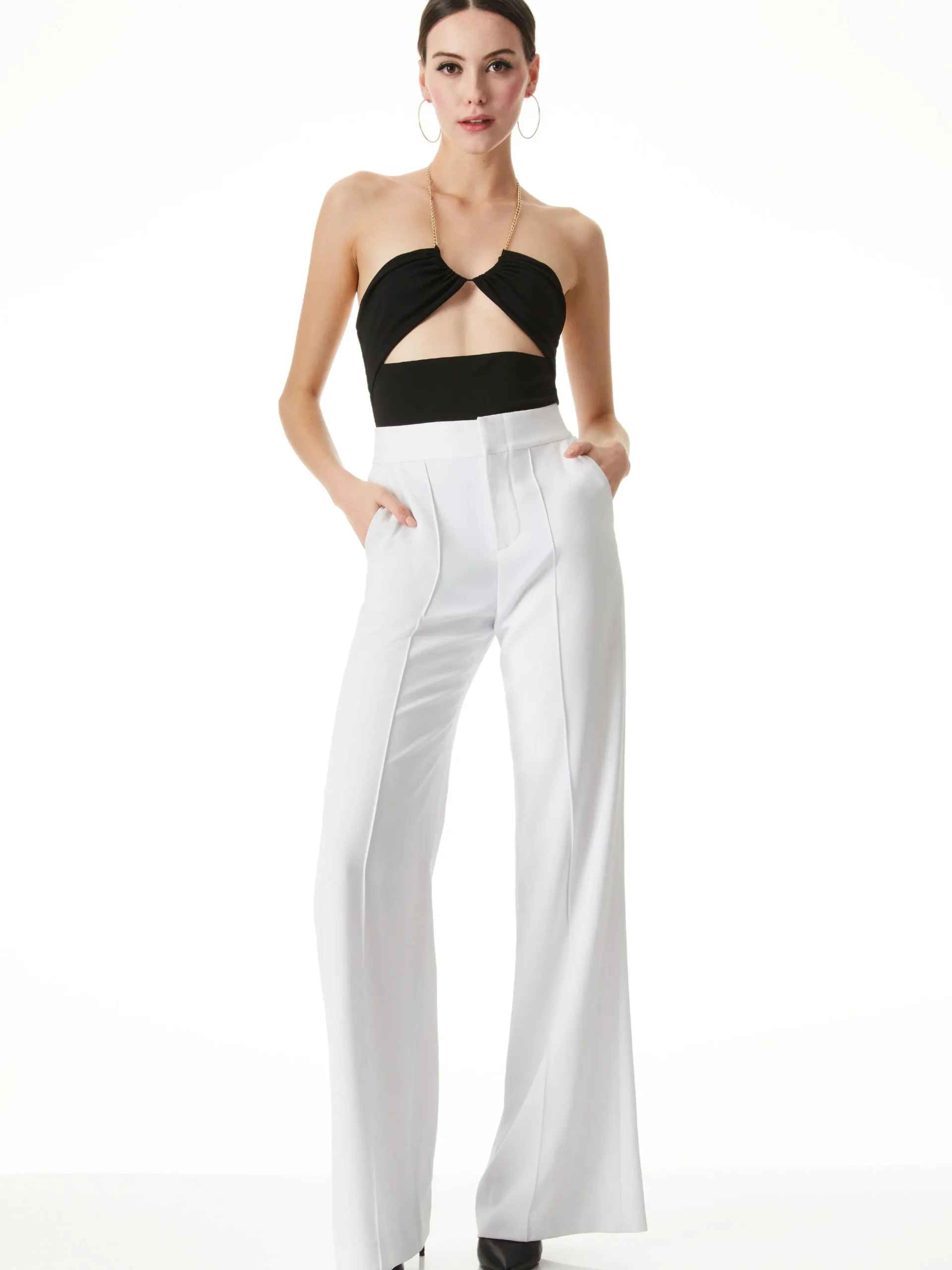 Alice and Olivia TOPS*SARIYA CUTOUT BODYSUIT