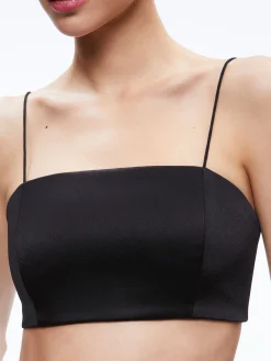 Alice and Olivia TOPS*SASHA THIN STRAP CROP TOP