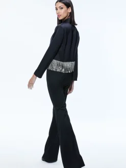 Alice and Olivia JACKETS + COATS*SHAN CRYSTAL FRINGE BLAZER