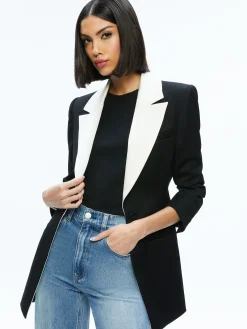 Alice and Olivia SUITS|JACKETS + COATS*SILVIE FITTED BLAZER