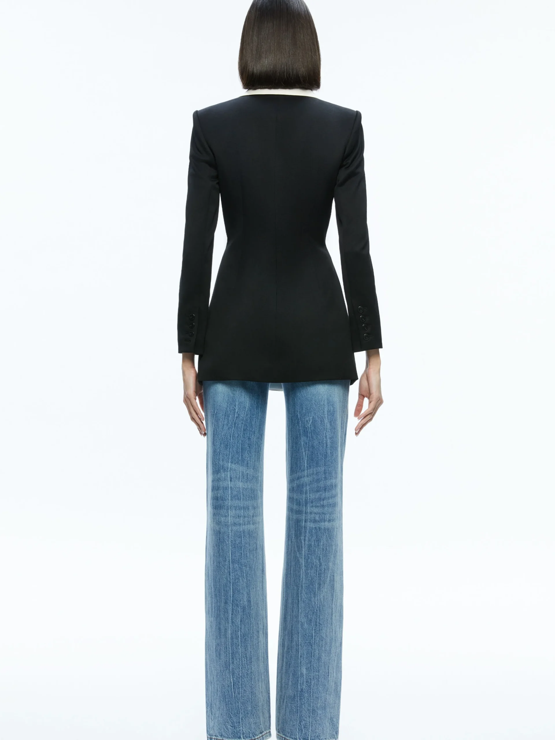 Alice and Olivia SUITS|JACKETS + COATS*SILVIE FITTED BLAZER
