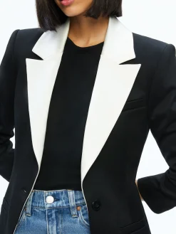 Alice and Olivia SUITS|JACKETS + COATS*SILVIE FITTED BLAZER