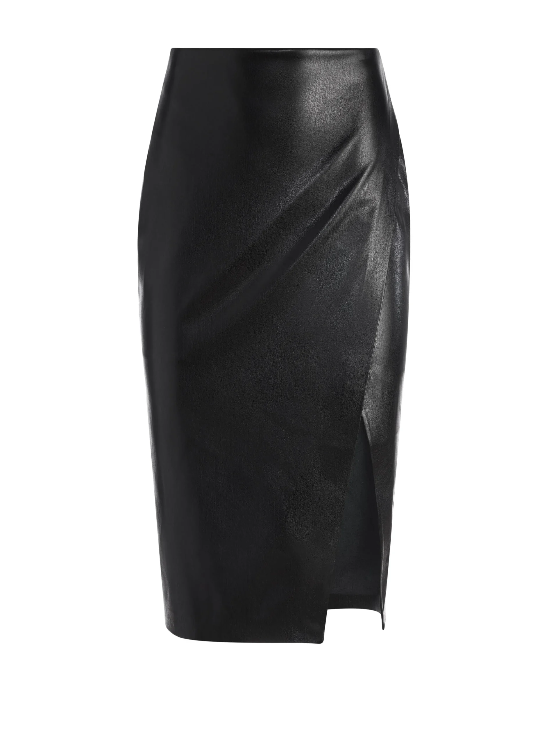 Alice and Olivia ESSENTIALS|THE WORKWEAR EDIT*SIOBHAN FRONT WRAP MIDI SKIRT