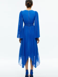 Alice and Olivia MAXI|DRESSES*SION SUNBURST PLEATED MAXI DRESS