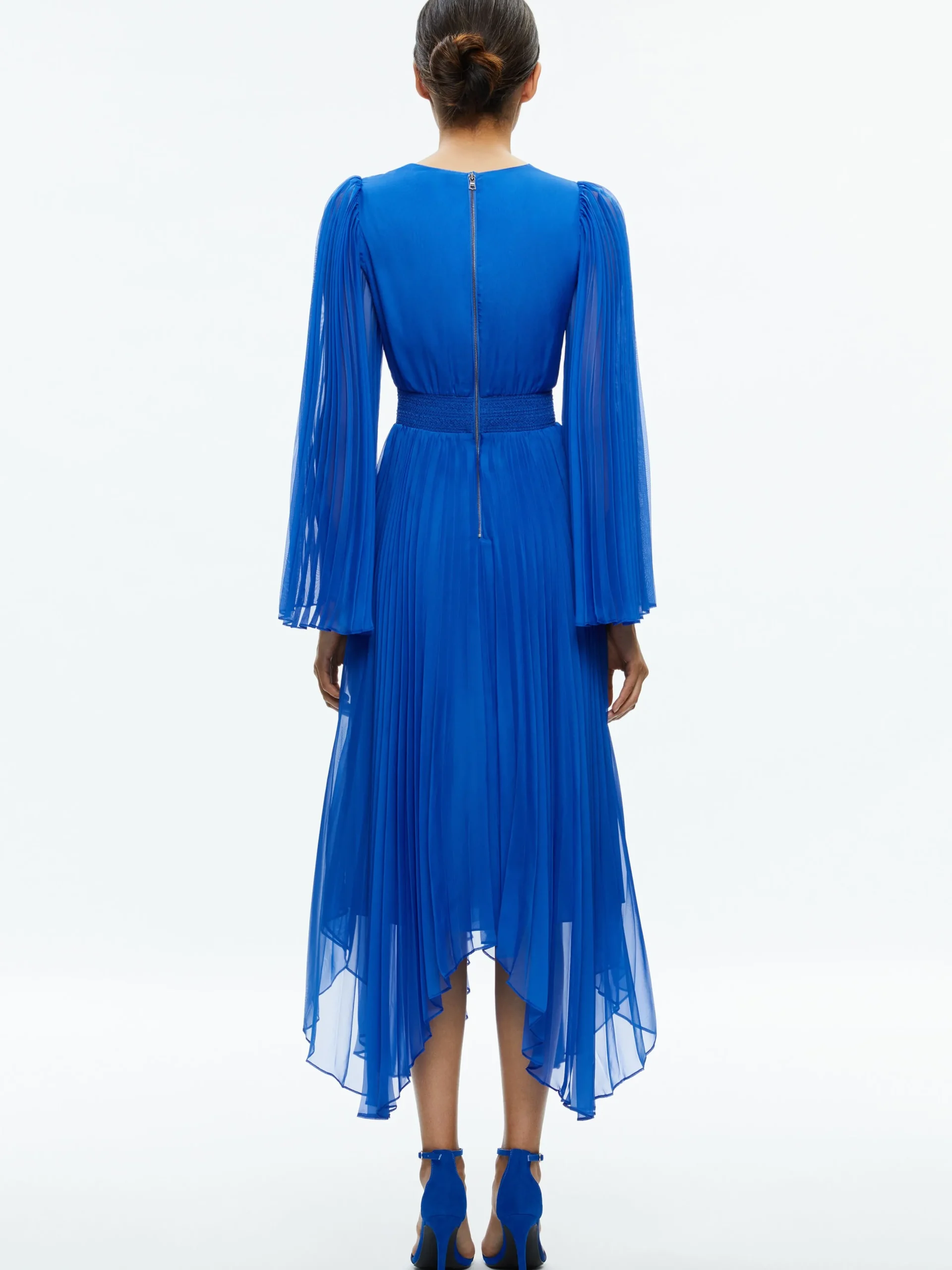 Alice and Olivia MAXI|DRESSES*SION SUNBURST PLEATED MAXI DRESS