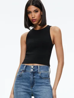 Alice and Olivia TOPS*SOLEIL OPEN SIDE TANK