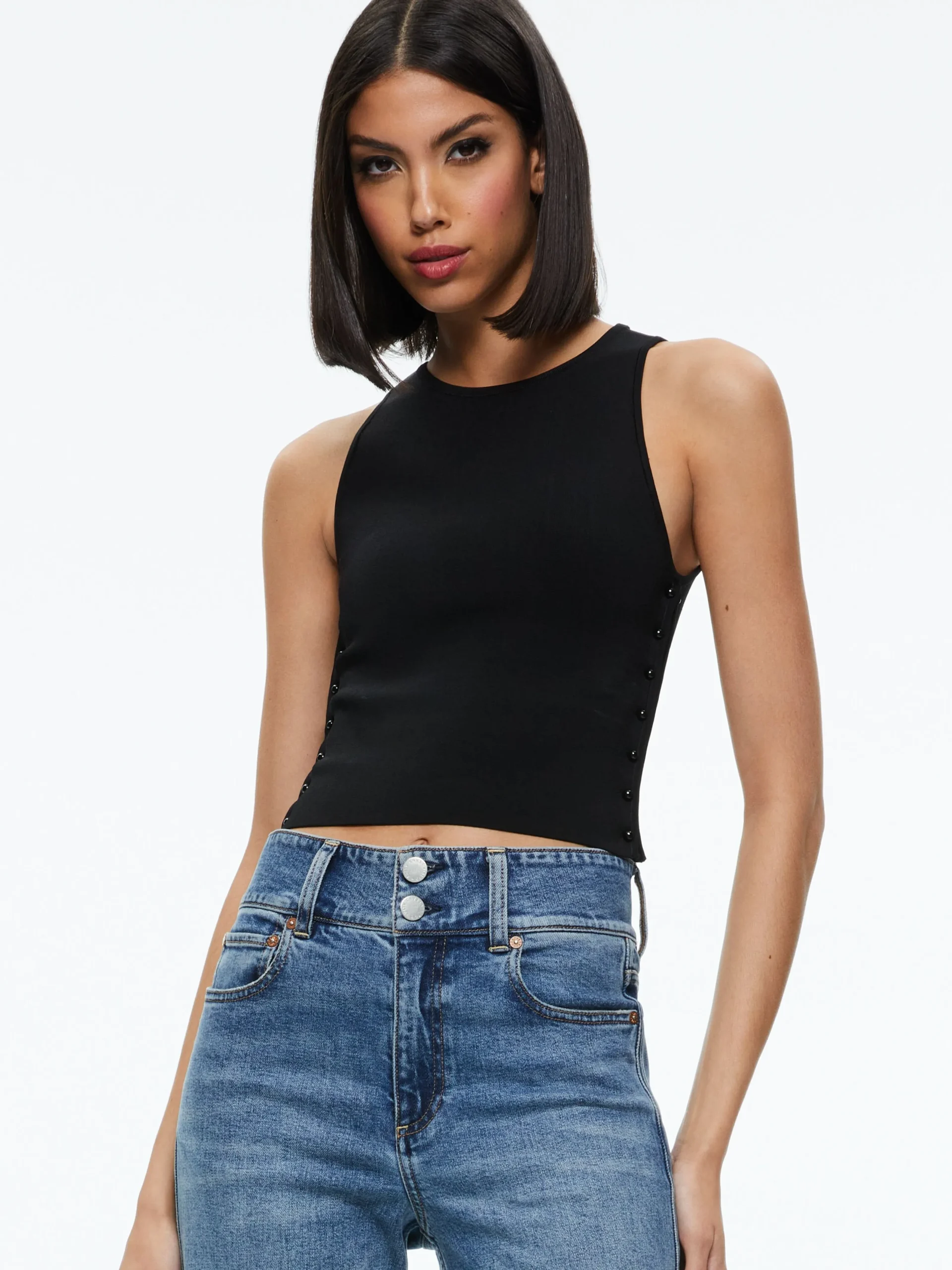 Alice and Olivia TOPS*SOLEIL OPEN SIDE TANK