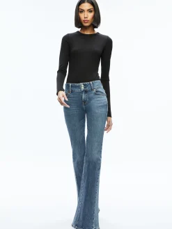 Alice and Olivia STACEY'S FAVORITES|JEAN SHOP*STACEY GODET BELL FLARE JEAN
