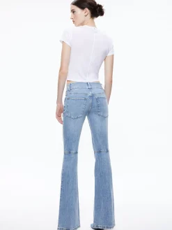 Alice and Olivia JEAN SHOP|JEANS*STACEY LOW RISE BELL BOTTOM JEAN