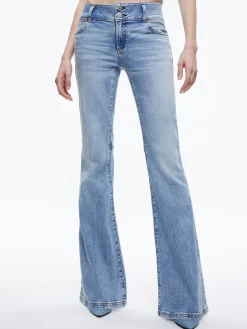 Alice and Olivia JEAN SHOP|JEANS*STACEY LOW RISE BELL BOTTOM JEAN