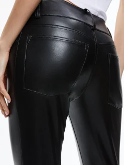 Alice and Olivia VEGAN LEATHER|PANTS*STACEY VEGAN LEATHER BELL BOTTOM
