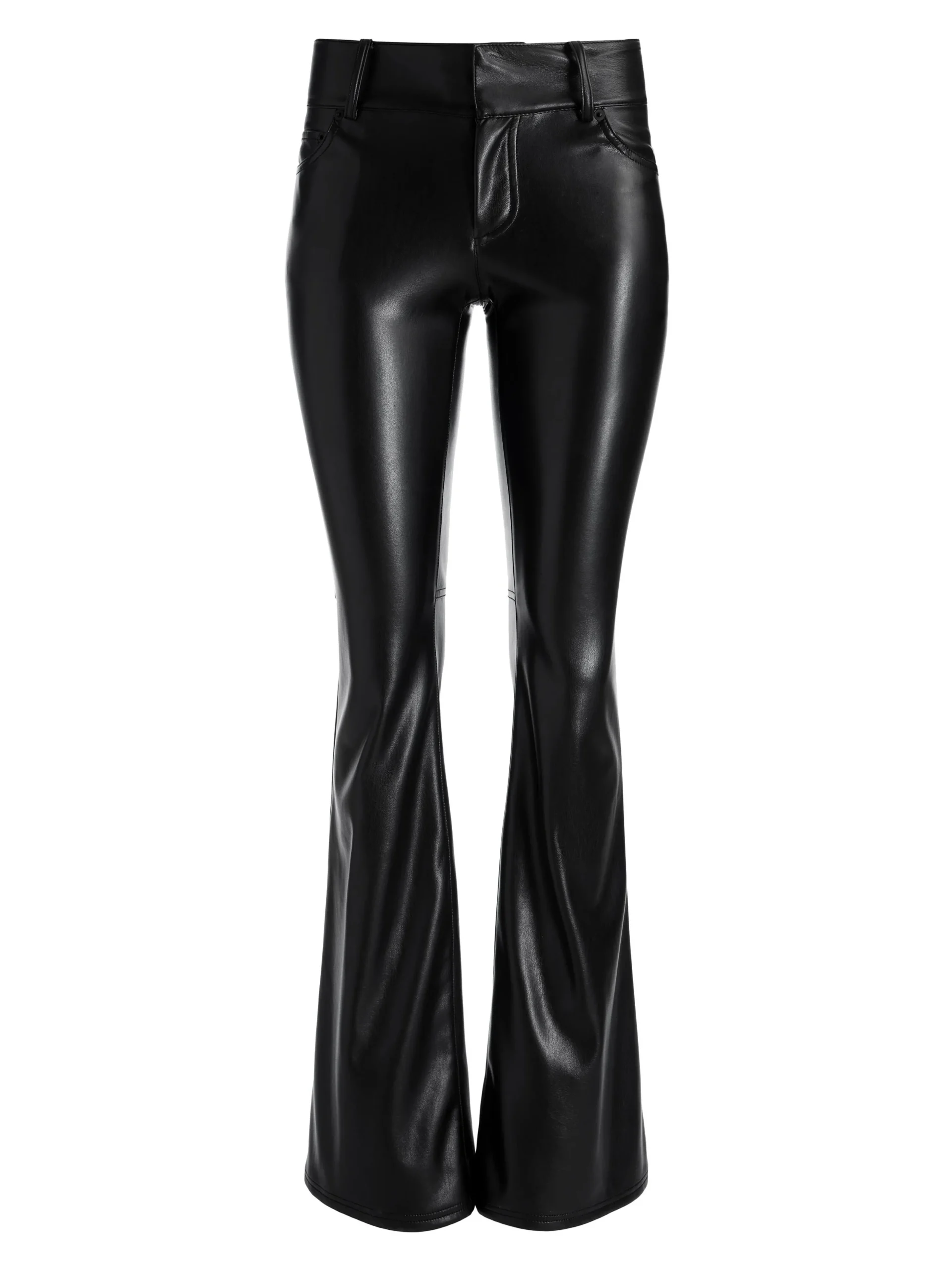 Alice and Olivia VEGAN LEATHER|PANTS*STACEY VEGAN LEATHER BELL BOTTOM
