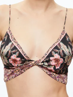 Alice and Olivia TOPS*TAY TWIST FRONT BRALETTE
