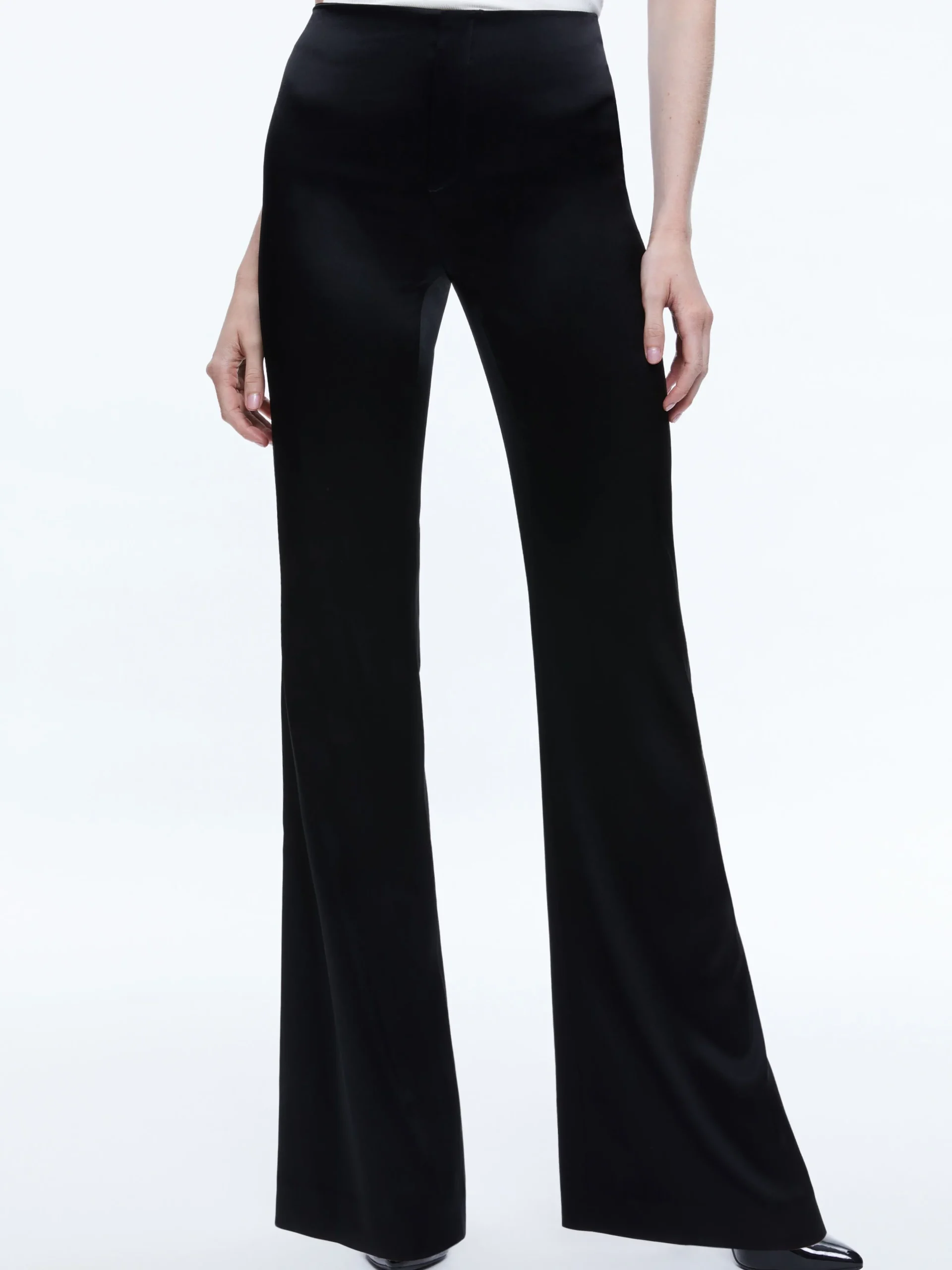 Alice and Olivia SUITS|PANTS*TEENY SATIN BOOTCUT PANT