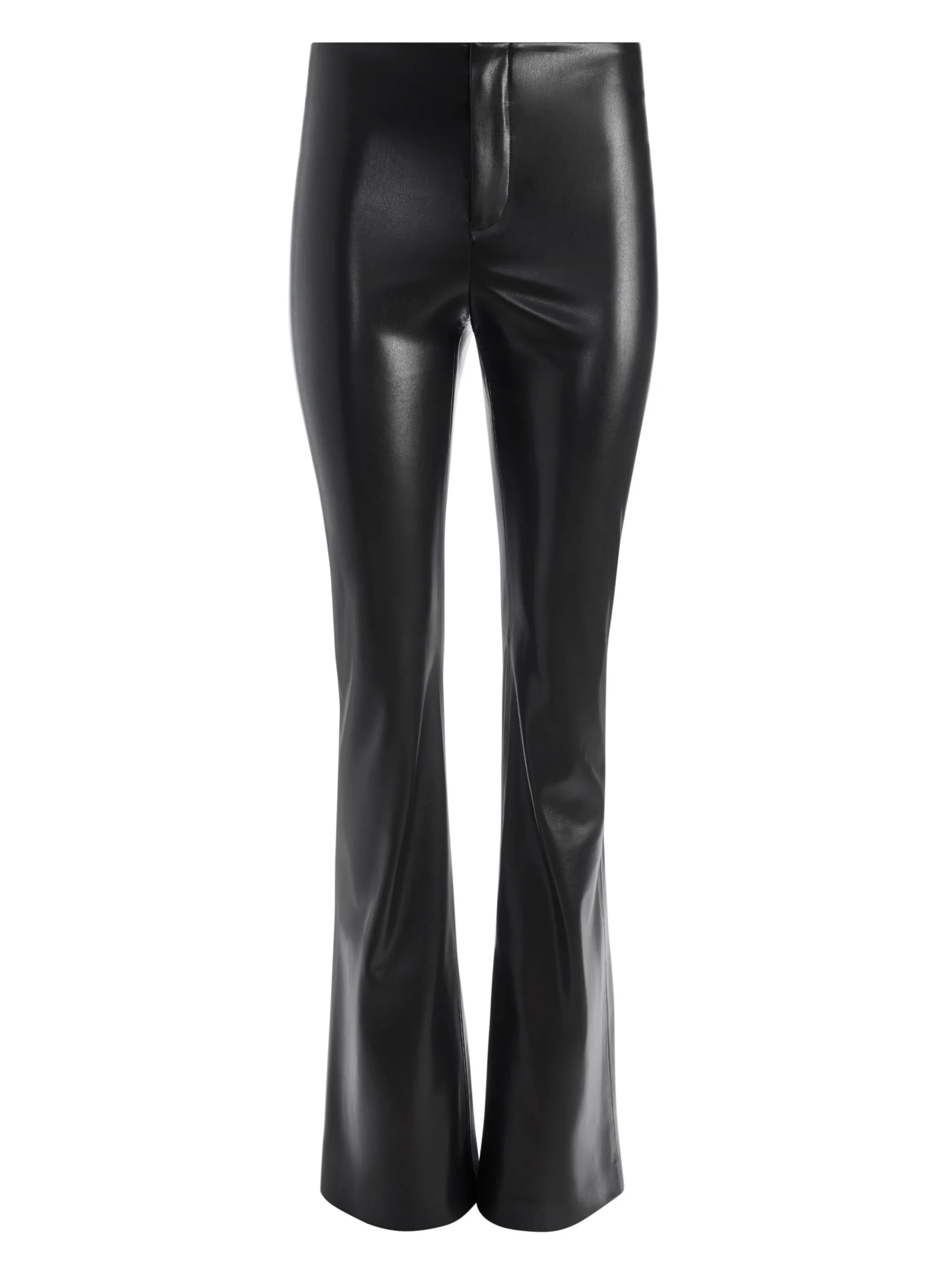 Alice and Olivia VEGAN LEATHER|ESSENTIALS*TEENY VEGAN LEATHER FLARE PANT