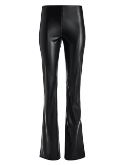 Alice and Olivia VEGAN LEATHER|ESSENTIALS*TEENY VEGAN LEATHER SIDE SLIT PANT