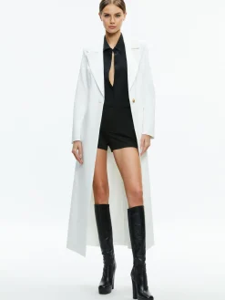 Alice and Olivia STACEY'S FAVORITES|ESSENTIALS*THEO NOTCH COLLAR COAT