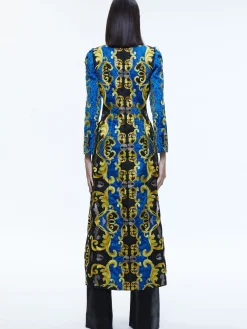 Alice and Olivia JACKETS + COATS*THOMAS EMBROIDERED MAXI COAT