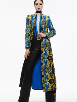 Alice and Olivia JACKETS + COATS*THOMAS EMBROIDERED MAXI COAT