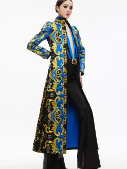 Alice and Olivia JACKETS + COATS*THOMAS EMBROIDERED MAXI COAT
