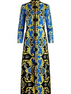 Alice and Olivia JACKETS + COATS*THOMAS EMBROIDERED MAXI COAT