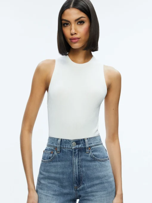 Alice and Olivia STACEY'S FAVORITES|ESSENTIALS*TONITA RIBBED TANK