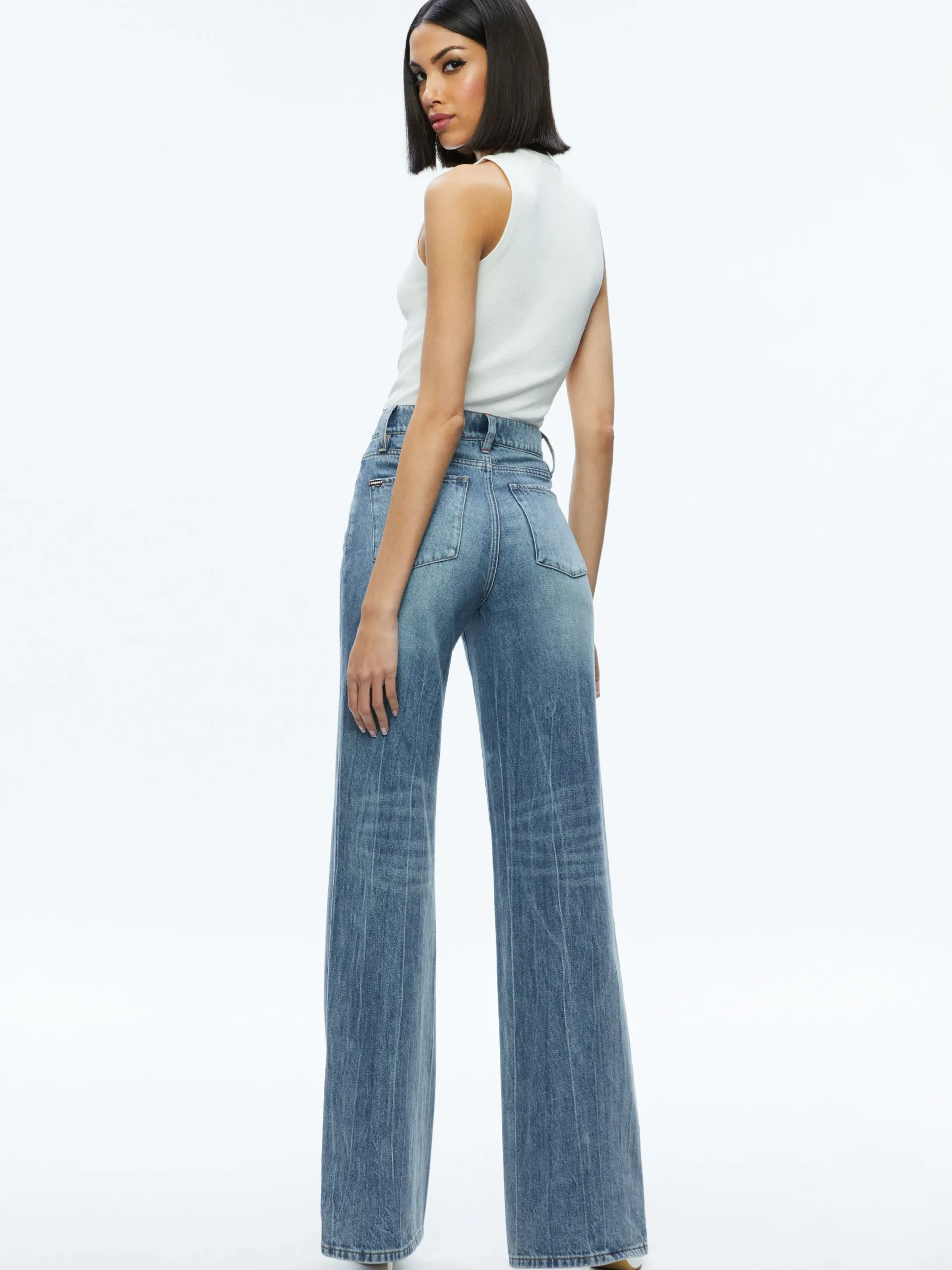 Alice and Olivia STACEY'S FAVORITES|ESSENTIALS*TONITA RIBBED TANK