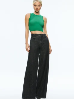 Alice and Olivia ESSENTIALS|SWEATERS*TONITA RIBBED TANK