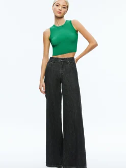 Alice and Olivia ESSENTIALS|SWEATERS*TONITA RIBBED TANK
