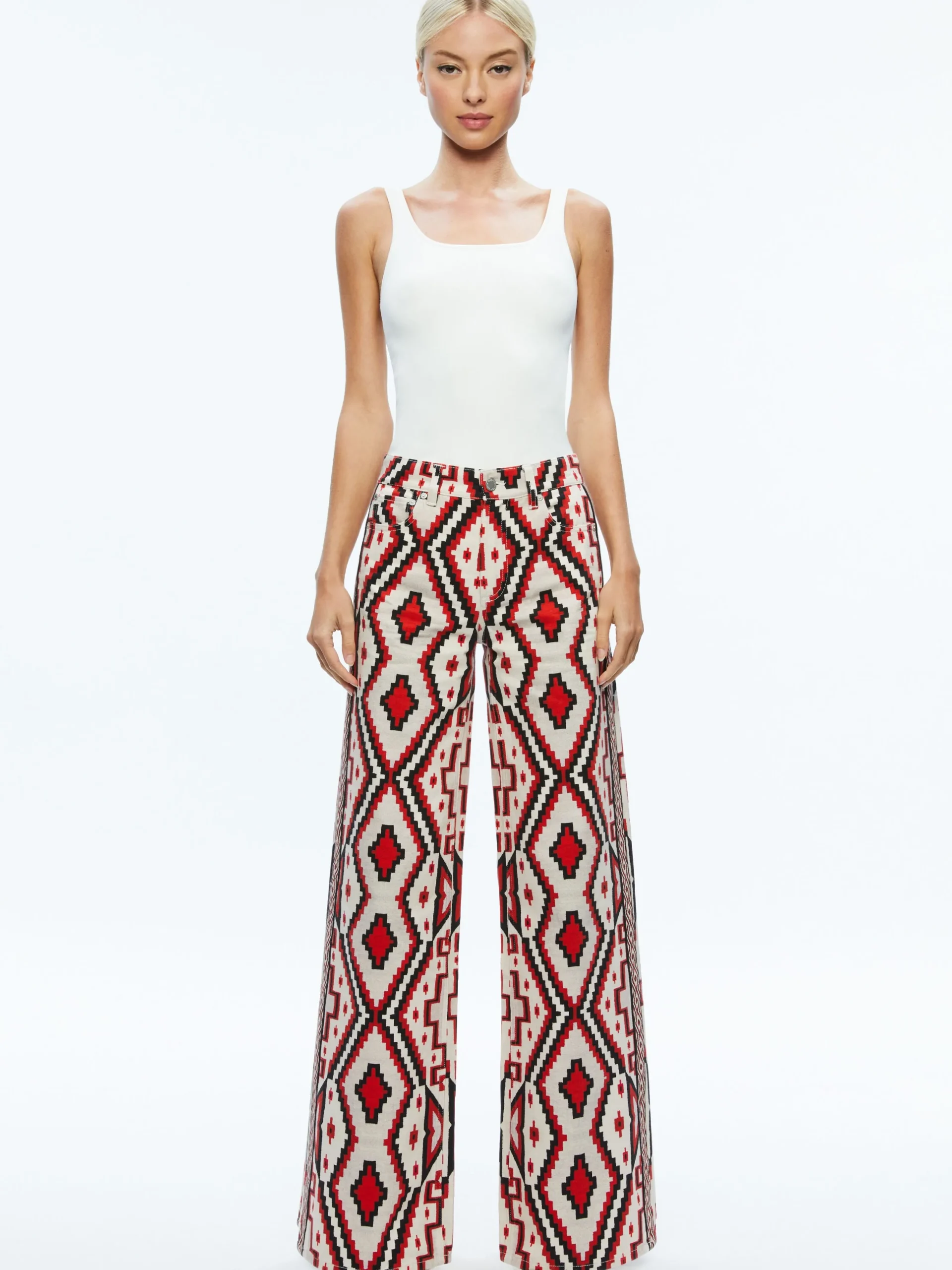 Alice and Olivia JEAN SHOP|JEANS*TRISH MID RISE BAGGY JEAN