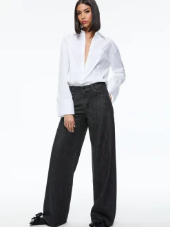 Alice and Olivia JEAN SHOP|JEANS*TRISH MID RISE BAGGY JEAN